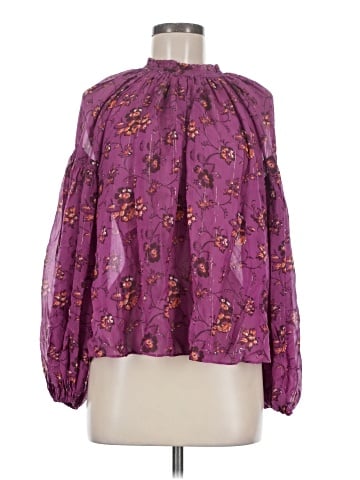 Ulla Johnson Long Sleeve Silk Top (view 1)
