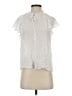 H&M 100% Viscose Ivory Short Sleeve Blouse Size 2 - photo 1