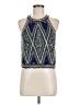 Chelsea & Violet 100% Polyester Silver Sleeveless Blouse Size M - photo 1