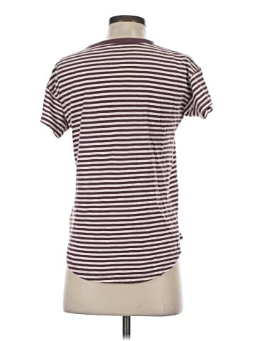 Madewell Whisper Cotton Rib-Crewneck Tee in Damien Stripe (view 2)