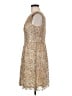 Decode 1.8 100% Polyester Metallic Gold Cocktail Dress Size 6 - photo 5