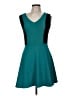 Bebop Color Block Teal Cocktail Dress Size M - photo 1