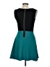 Bebop Color Block Teal Cocktail Dress Size M - photo 2