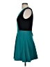 Bebop Color Block Teal Cocktail Dress Size M - photo 5