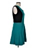 Bebop Color Block Teal Cocktail Dress Size M - photo 4