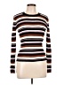 Nine West Stripes Brown Pullover Sweater Size L - photo 1