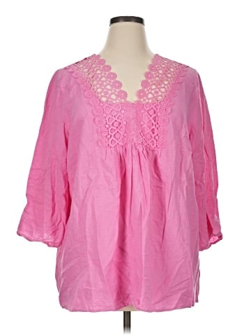 Adrienne Vittadini 3/4 Sleeve Blouse (view 1)