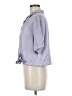 Lily Star Purple Short Sleeve Blouse Size M - photo 5