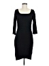 Express Solid Black Casual Dress Size M - photo 1