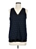 Cooper & Ella 100% Polyester Blue Sleeveless Blouse Size M - photo 1