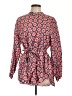 Boden 100% Linen Red Long Sleeve Blouse Size 12 (petite) - photo 1