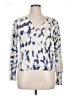 Nic + Zoe Animal Print Silver Pullover Sweater Size XL - photo 1