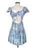 Angie Paisley Blue Casual Dress Size S - photo 2