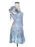 Angie Paisley Blue Casual Dress Size S - photo 4