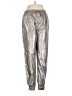 Glam Metallic Silver Casual Pants Size S - photo 1