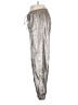 Glam Metallic Silver Casual Pants Size S - photo 5