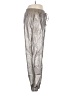 Glam Metallic Silver Casual Pants Size S - photo 4