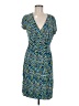 Laundry by Design Print Blue Cocktail Dress Size 8 - photo 1