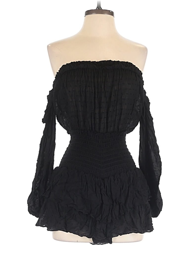 Pre-owned Blue Life Romper In Black