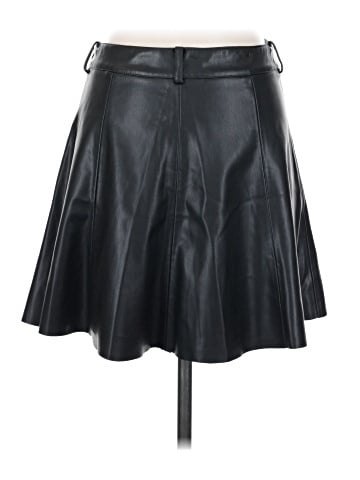 Zara Faux Leather Skirt (view 2)