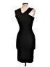 Bebe Solid Black Cocktail Dress Size L - photo 2