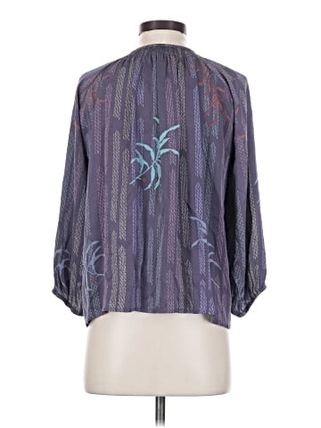 Tucker Long Sleeve Silk Top (view 2)