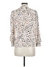 T Tahari 100% Polyester Animal Print Ivory Long Sleeve Blouse Size M - photo 2