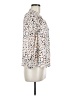 T Tahari 100% Polyester Animal Print Ivory Long Sleeve Blouse Size M - photo 4