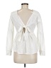 Ella Moss Ivory Long Sleeve T-Shirt Size M - photo 2