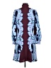 Ann Taylor 100% Polyester Paisley Blue Casual Dress Size 8 (petite) - photo 2
