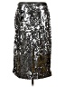 Nine West 100% Polyester Metallic Silver Formal Skirt Size L - photo 2