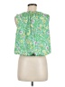 Ann Taylor LOFT 100% Polyester Green Sleeveless Blouse Size M - photo 2