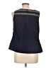 Solitaire Blue Sleeveless Blouse Size L - photo 2