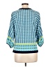 ECI Blue 3/4 Sleeve Blouse Size L - photo 2