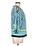 ECI Blue 3/4 Sleeve Blouse Size L - photo 4