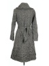 Black Saks Fifth Avenue Gray Coat Size 8 - photo 2