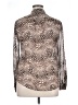 BCBGMAXAZRIA Animal Print Brown Long Sleeve Blouse Size XL (estimated) - photo 2