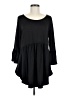 Reborn J Solid Black Casual Dress Size M - photo 1