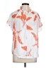 Liz Claiborne 100% Polyester Print Orange Short Sleeve Blouse Size XL (petite) - photo 1
