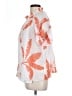 Liz Claiborne 100% Polyester Print Orange Short Sleeve Blouse Size XL (petite) - photo 5
