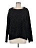 Jennifer Lopez Metallic Black Pullover Sweater Size L - photo 1