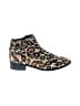 Blondo 100% Leather Animal Print Gold Ankle Boots Size 6 1/2 - photo 1