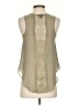 Topshop 100% Polyester Green Sleeveless Blouse Size 4 - photo 2