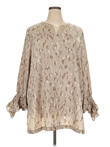 Dennis by Dennis Basso 3/4 Sleeve Blouse (view 1)