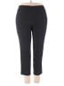 Sejour Solid Black Active Pants Size 18 - photo 1