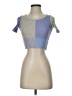 RUMOURS Blue Short Sleeve Top Size S - photo 1