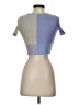 RUMOURS Blue Short Sleeve Top Size S - photo 2