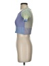 RUMOURS Blue Short Sleeve Top Size S - photo 5