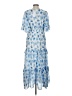 Baltic Born 100% Polyester Floral Blue Casual Dress Size S - photo 2