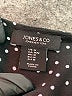 Jones & Co 100% Polyester Polka Dots Black Short Sleeve Blouse Size M - photo 7